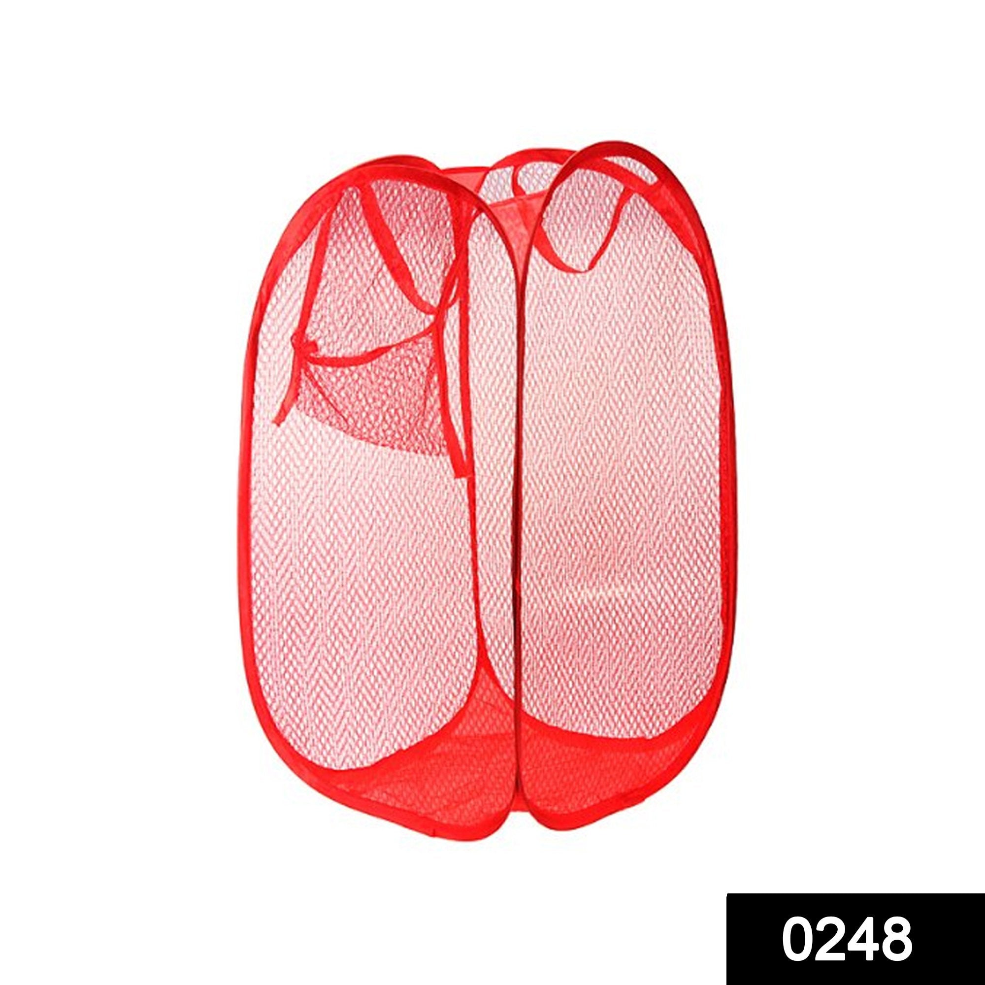 0248 Laundry Hamper Mesh Fabric For Ventilation Foldable Storage Pop Up Clothes Basket - SkyShopy 0248 Laundry Hamper Mesh Fabric For Ventilation Foldable Storage Pop Up Clothes Basket - SkyShopy
